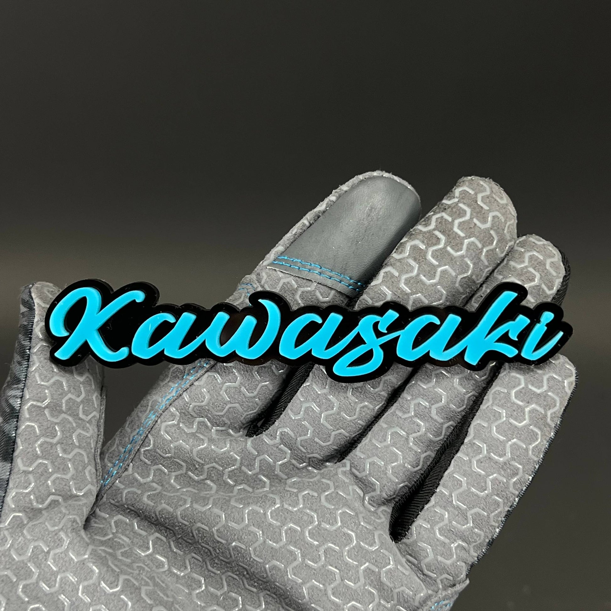 1PC Kawasaki 3D Acrylic Badge - Car Truck Emblem Fender Tailgate Trunk Sticker