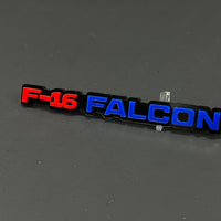 1PC F-16 FALCON 3D Acrylic Badge - Car Truck Emblem Fender Sticker