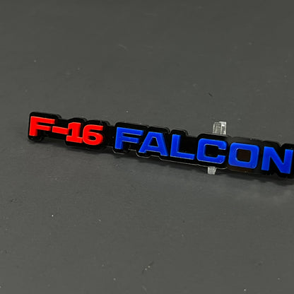 1PC F-16 FALCON 3D Acrylic Badge - Car Truck Emblem Fender Sticker