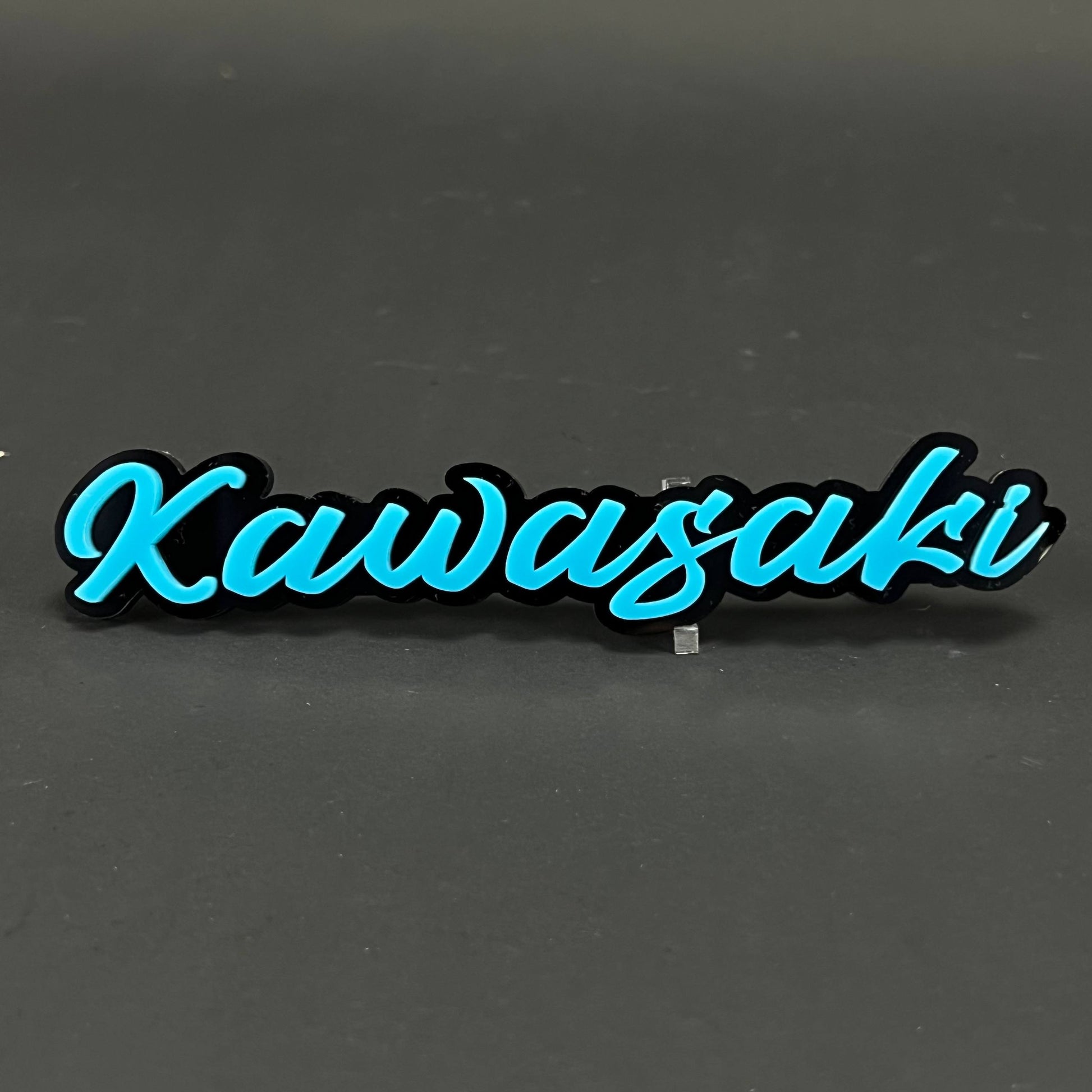 1PC Kawasaki 3D Acrylic Badge - Car Truck Emblem Fender Tailgate Trunk Sticker