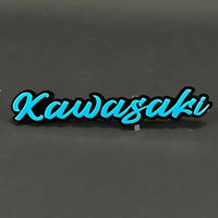 1PC Kawasaki 3D Acrylic Badge - Car Truck Emblem Fender Tailgate Trunk Sticker