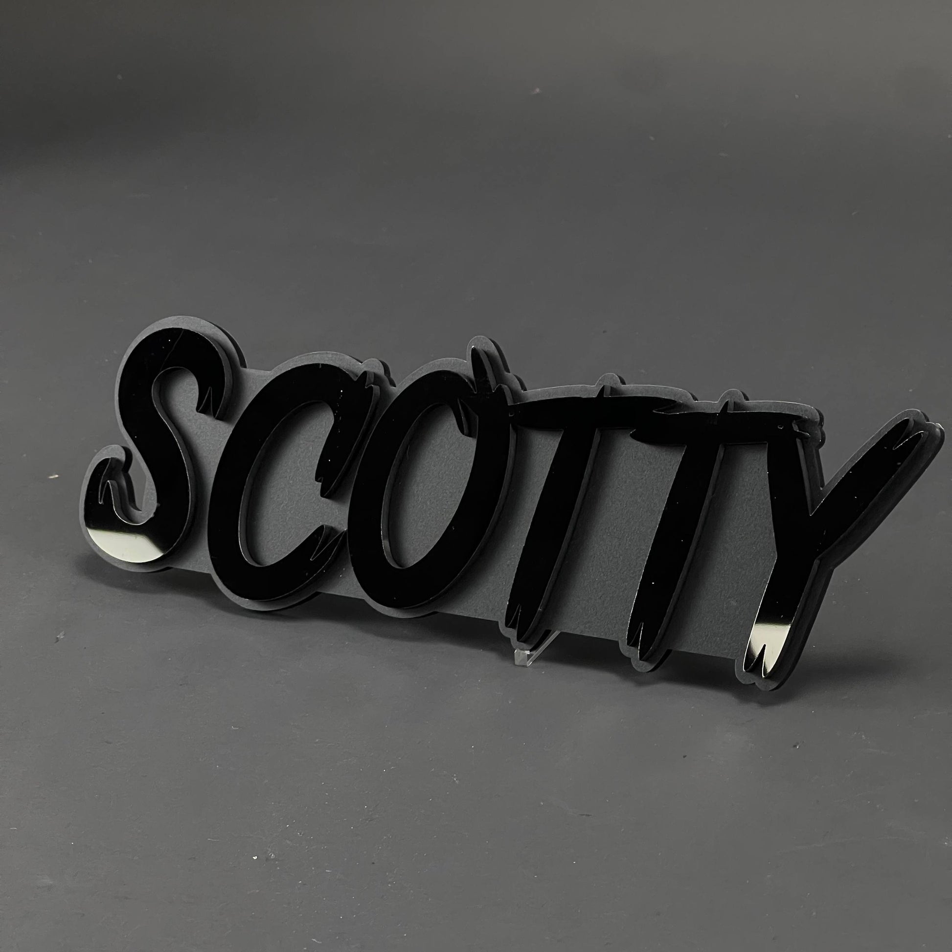 1PC SCOTTY 3D Acrylic Badge - Car Truck Emblem Fender Tailgate Trunk Sticker