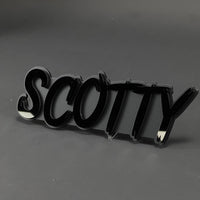 1PC SCOTTY 3D Acrylic Badge - Car Truck Emblem Fender Tailgate Trunk Sticker