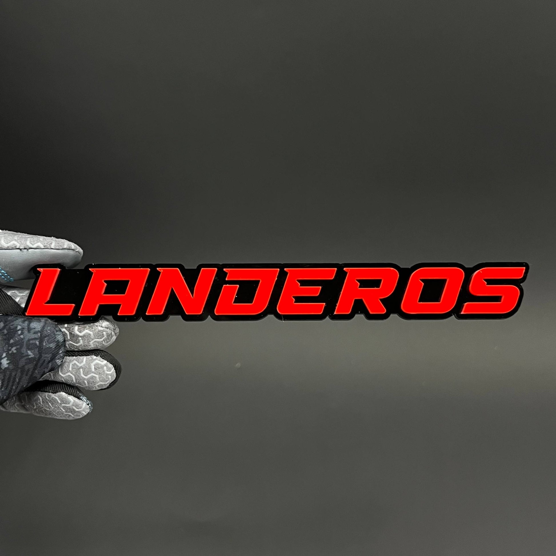 1PC LANDEROS 3D Acrylic Badge - Car Truck Emblem Fender Tailgate Trunk Sticker
