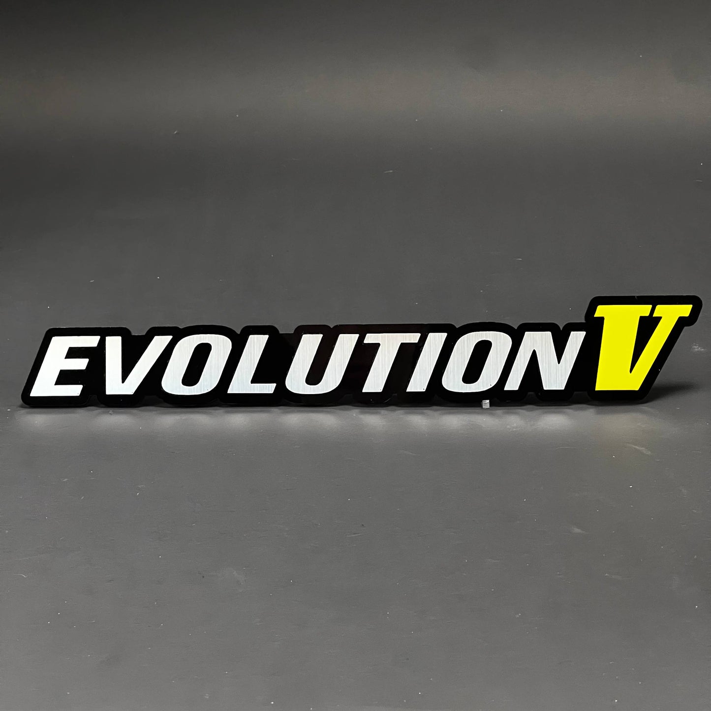 1PC EVOLUTION V 3D Acrylic Badge - Car Truck Emblem Fender Sticker