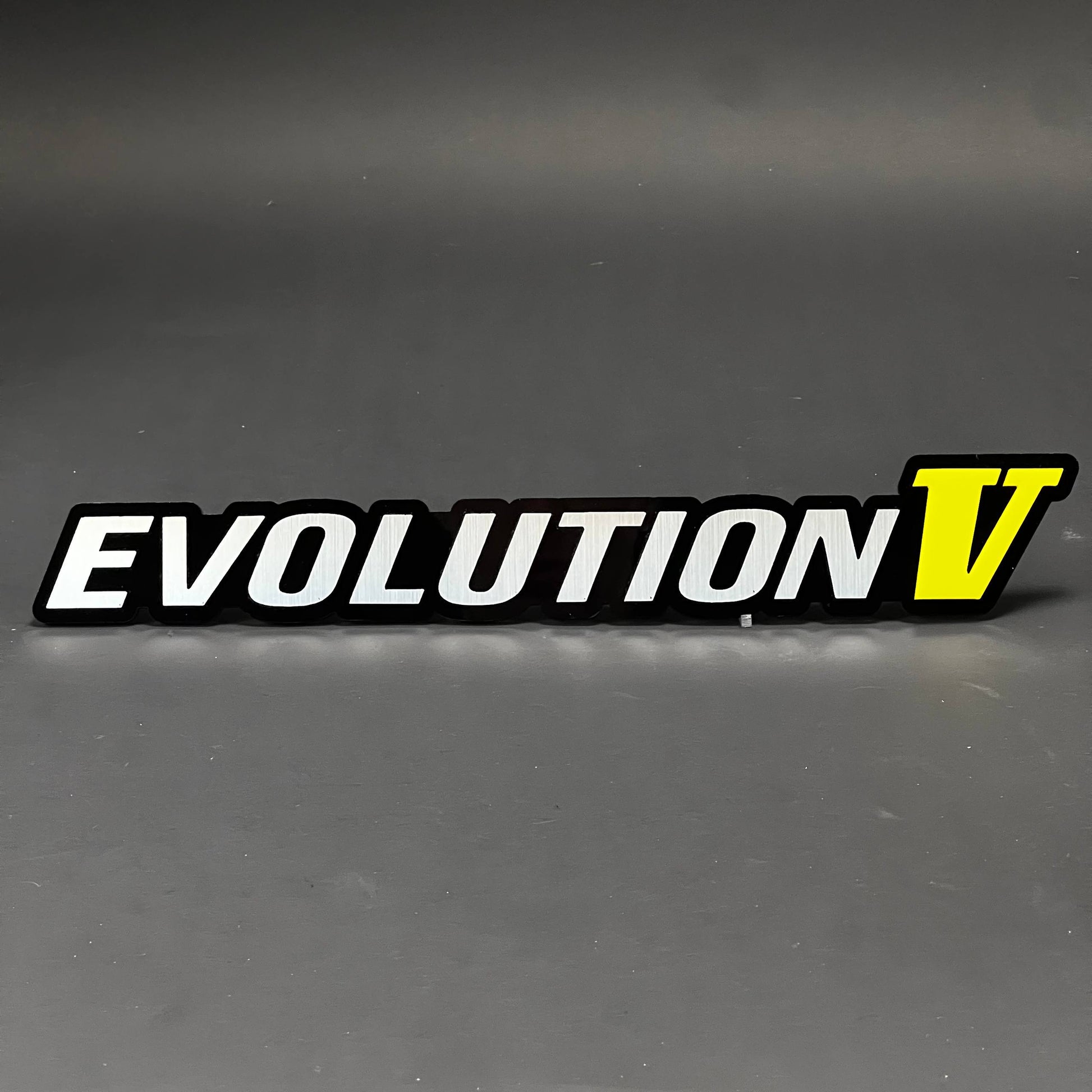 1PC EVOLUTION V 3D Acrylic Badge - Car Truck Emblem Fender Sticker