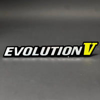 1PC EVOLUTION V 3D Acrylic Badge - Car Truck Emblem Fender Sticker