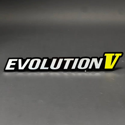 1PC EVOLUTION V 3D Acrylic Badge - Car Truck Emblem Fender Sticker