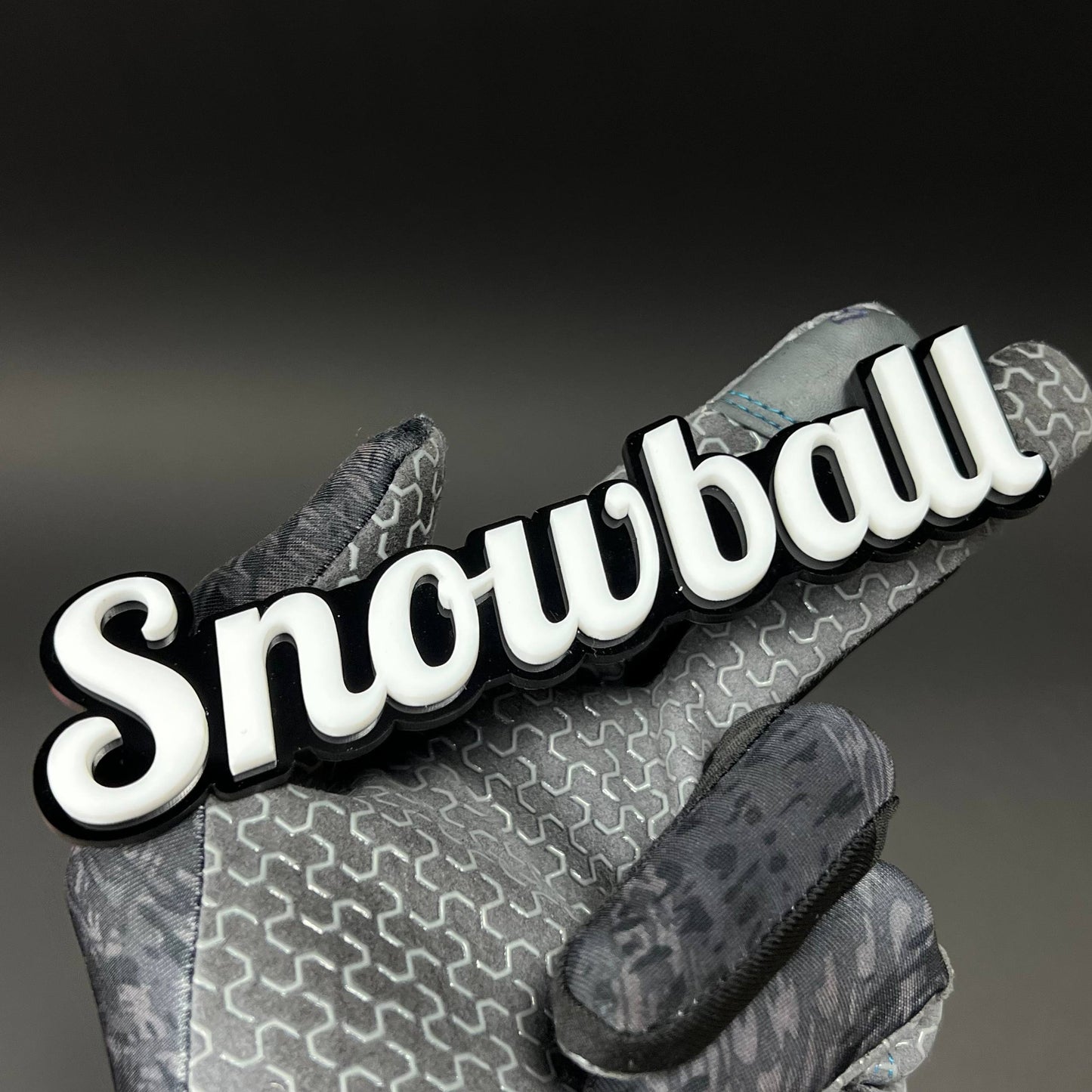 1PC Snowball 3D Acrylic Badge - Car Truck Emblem Fender Tailgate Trunk Sticker