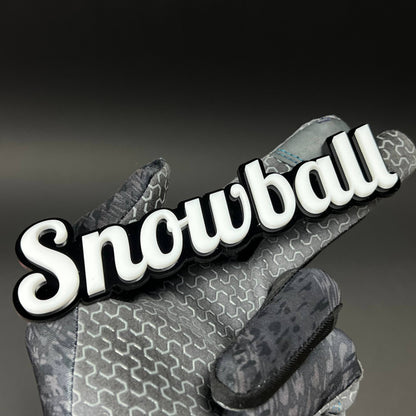 1PC Snowball 3D Acrylic Badge - Car Truck Emblem Fender Tailgate Trunk Sticker