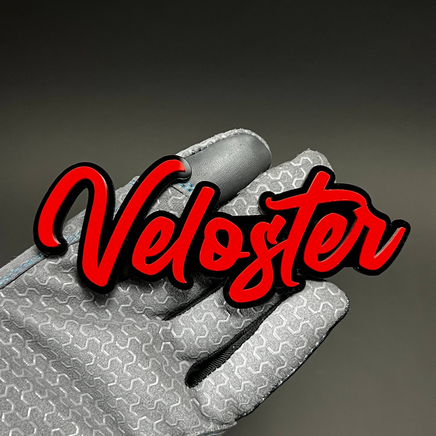 1PC Veloster 3D Acrylic Badge - Car Truck Emblem Fender Tailgate Trunk Sticker
