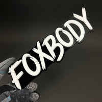 1PC FOXBODY 3D Acrylic Badge - Car Truck Emblem Fender Tailgate Trunk Sticker