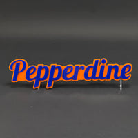 1PC Pepperdine 3D Acrylic Badge - Car Truck Emblem Fender Tailgate Trunk Sticker
