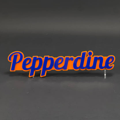 1PC Pepperdine 3D Acrylic Badge - Car Truck Emblem Fender Tailgate Trunk Sticker