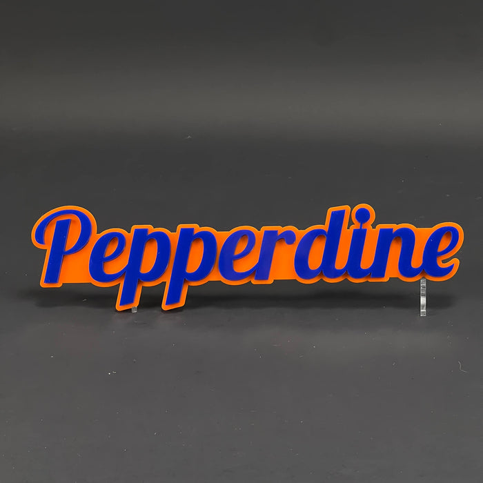 1PC Pepperdine 3D Acrylic Badge - Car Truck Emblem Fender Tailgate Trunk Sticker