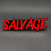 1PC SALVAGE 3D Acrylic Badge - Car Truck Emblem Fender Tailgate Trunk Sticker
