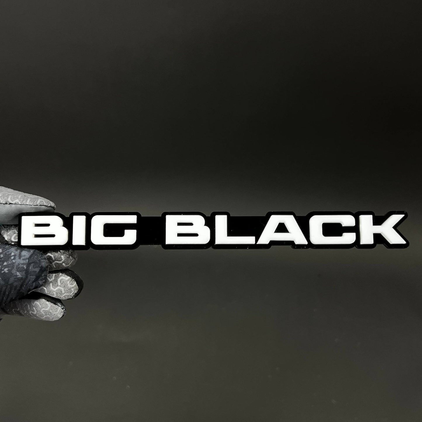 1PC BIG BLACK 3D Acrylic Badge - Car Truck Emblem Fender Tailgate Trunk Sticker