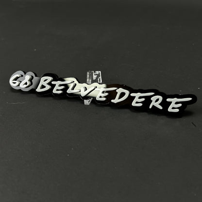 1PC 68 BELVEDERE 3D Acrylic Badge - Car Truck Emblem Fender Sticker