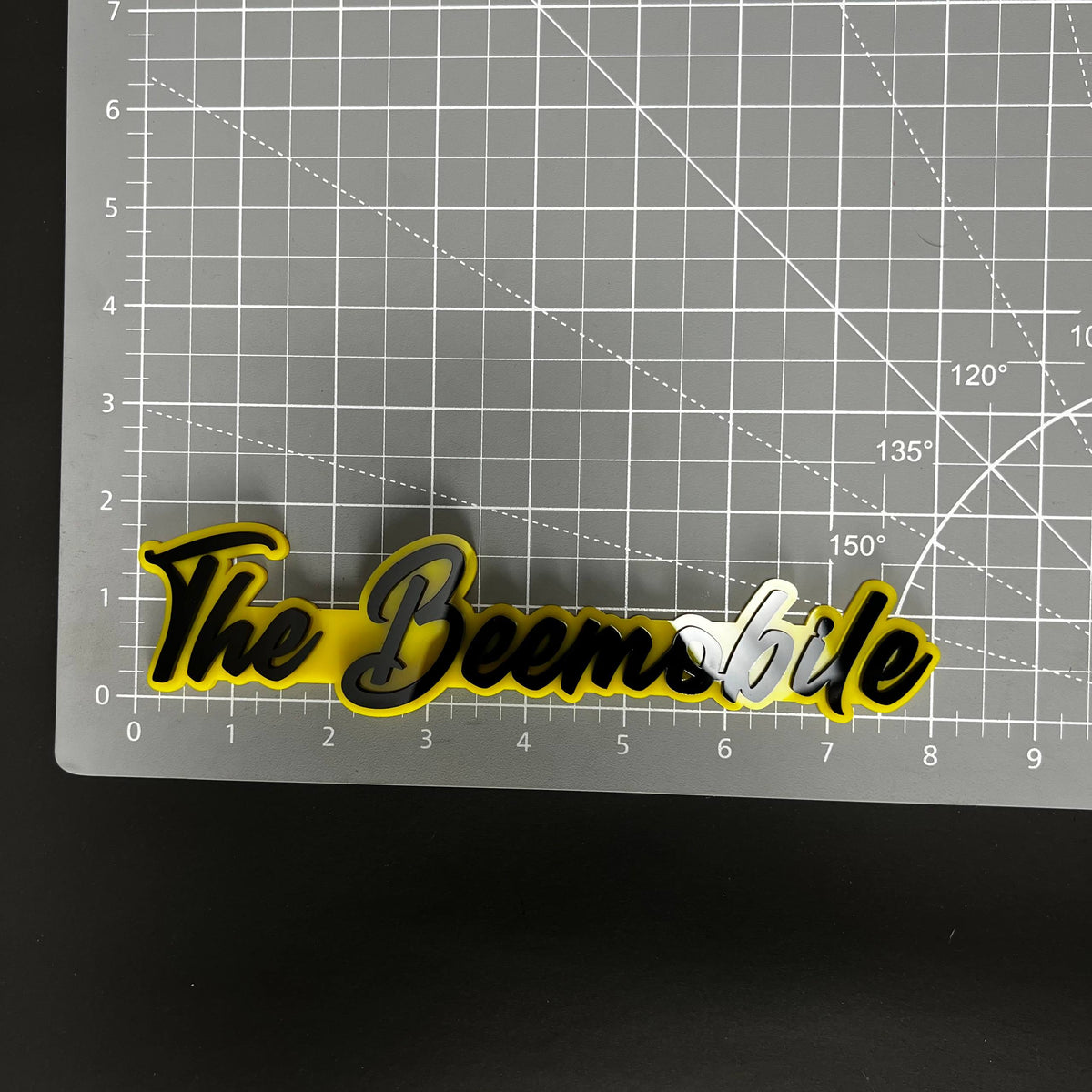 1PC The Beemsbile 3D Acrylic Badge - Car Truck Emblem Fender Sticker