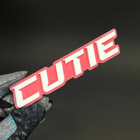 1PC CUTIE 3D Acrylic Badge - Car Truck Emblem Fender Tailgate Trunk Sticker