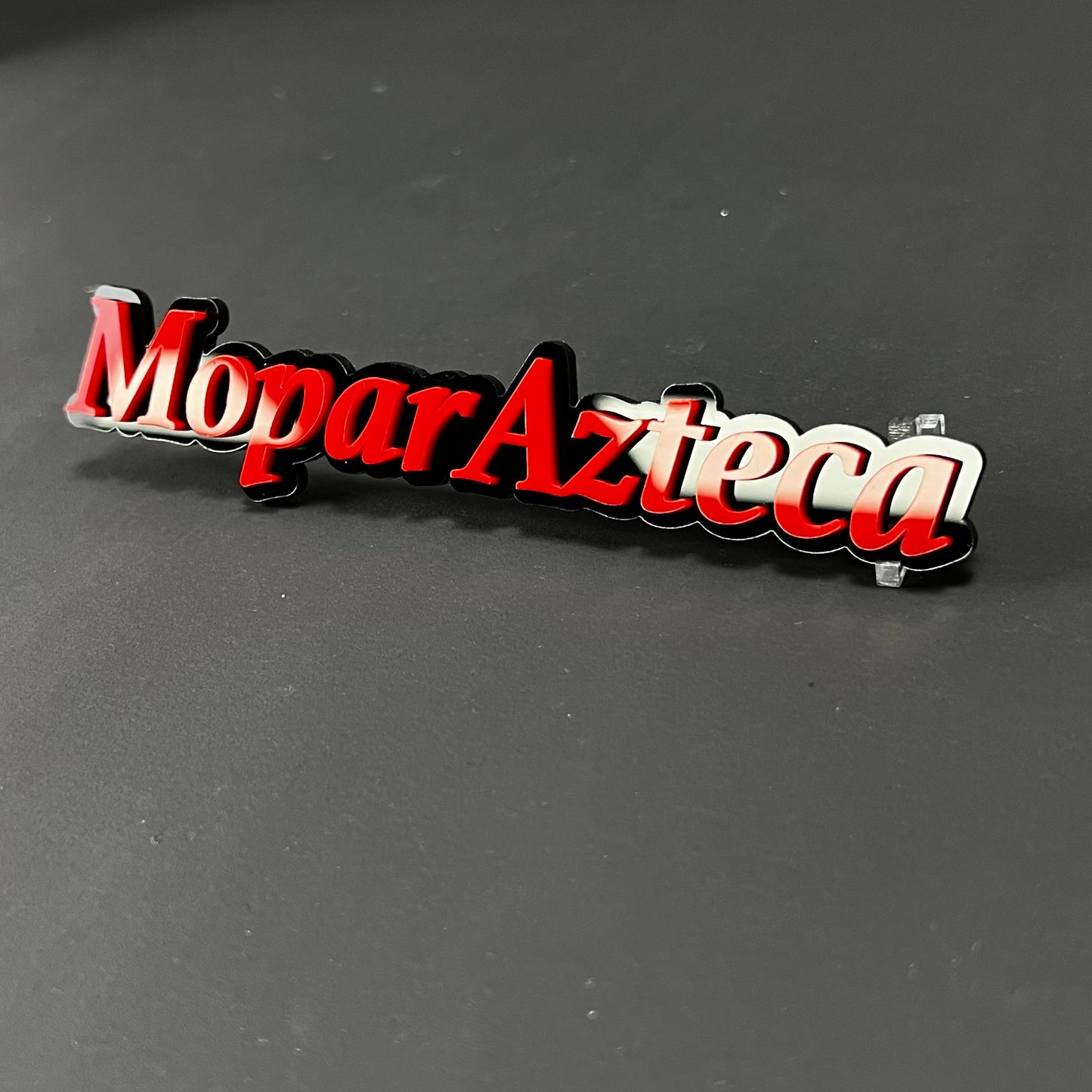 1PC MoparAzteca 3D Acrylic Badge - Car Truck Emblem Fender Sticker