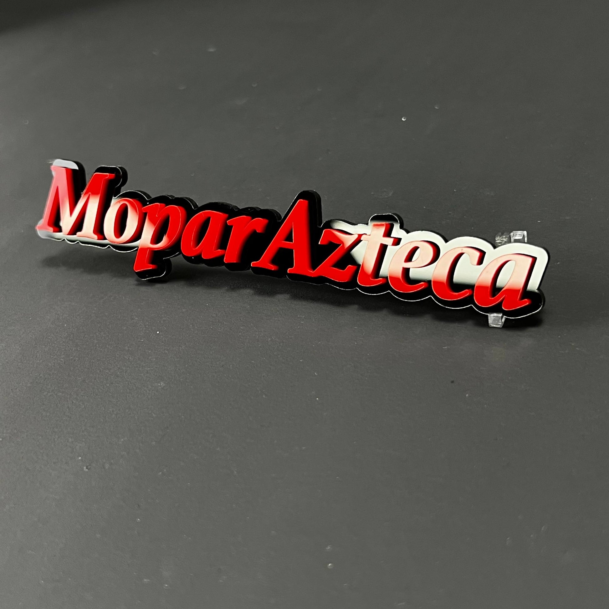 1PC MoparAzteca 3D Acrylic Badge - Car Truck Emblem Fender Sticker