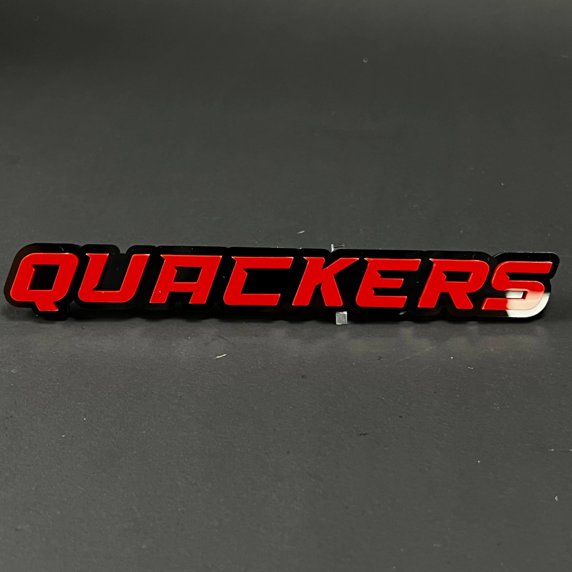 1PC QUACKERS 3D Acrylic Badge - Car Truck Emblem Fender Tailgate Trunk Sticker
