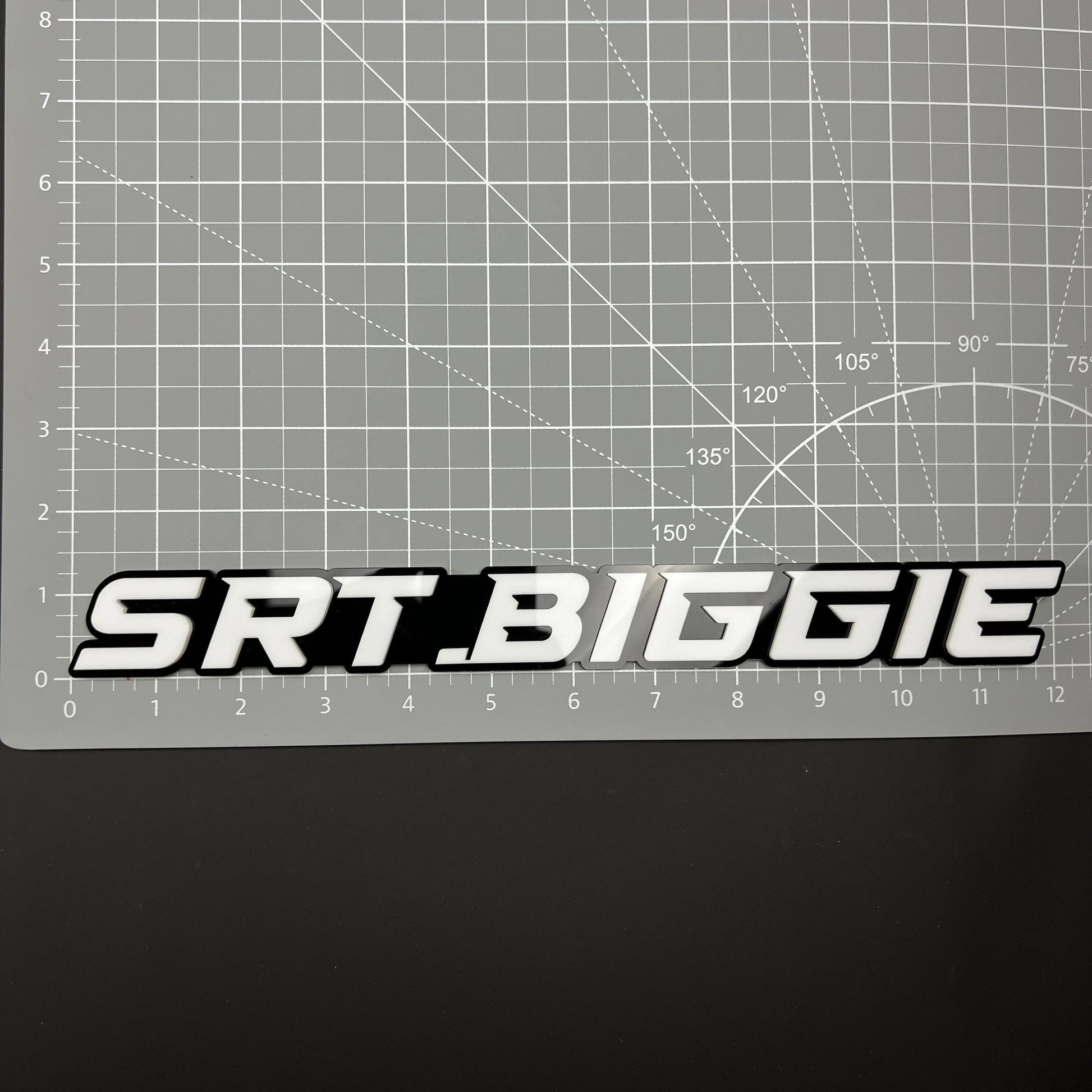 1PC SRT.BIGGIE 3D Acrylic Badge - Car Truck Emblem Fender Tailgate Trunk Sticker