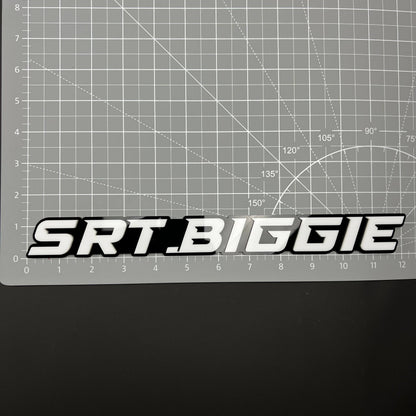 1PC SRT.BIGGIE 3D Acrylic Badge - Car Truck Emblem Fender Tailgate Trunk Sticker