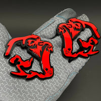 1PC Rampant Lions 3D Acrylic Badge - Car Truck Emblem Fender Sticker