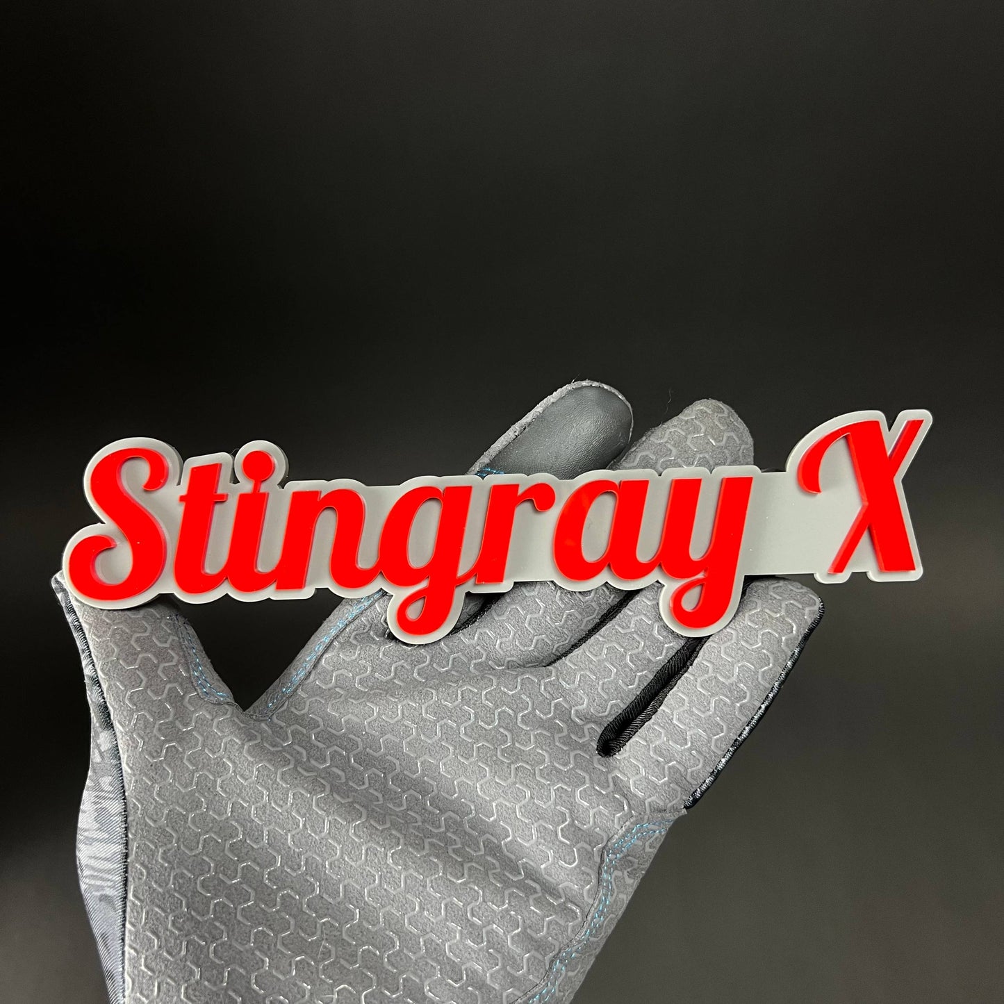 1PC Stingray X 3D Acrylic Badge - Car Truck Emblem Fender Tailgate Trunk Sticker