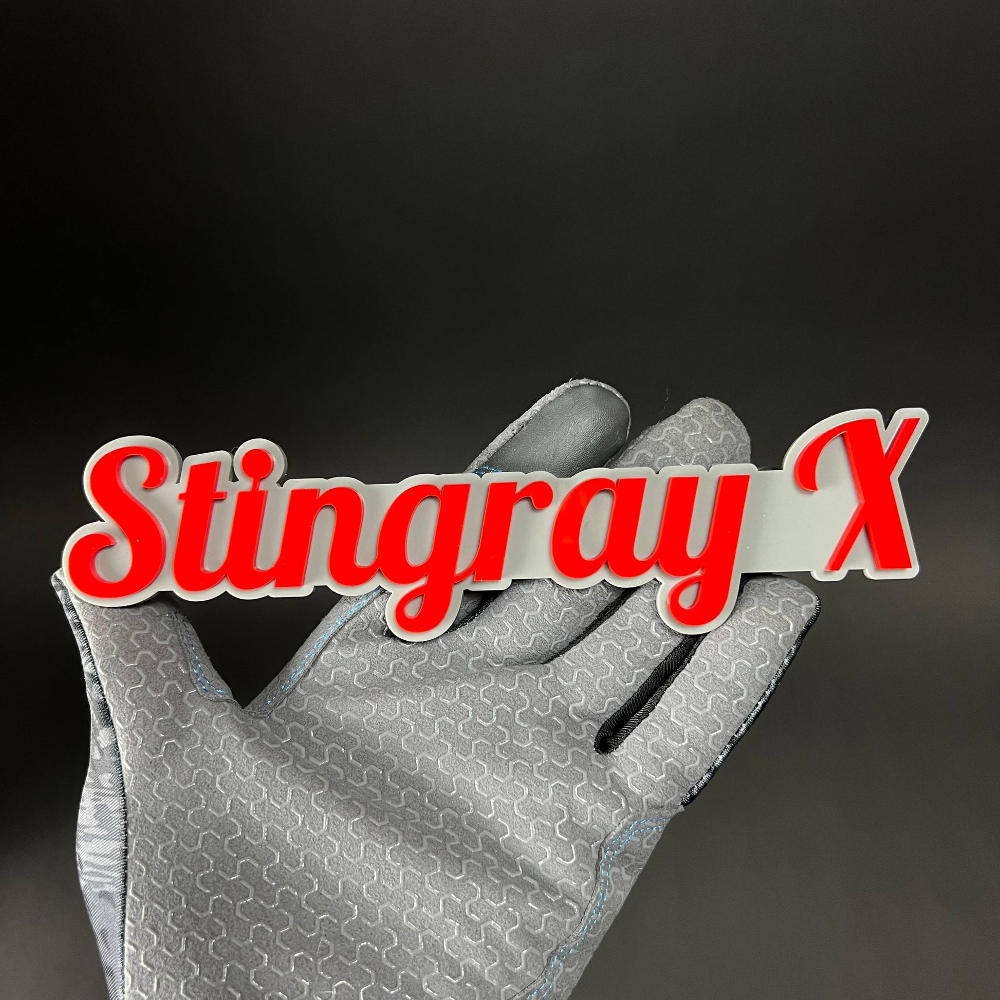 1PC Stingray X 3D Acrylic Badge - Car Truck Emblem Fender Tailgate Trunk Sticker