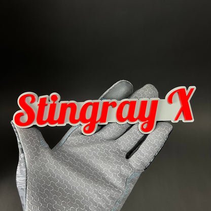 1PC Stingray X 3D Acrylic Badge - Car Truck Emblem Fender Tailgate Trunk Sticker