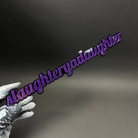 1PC slaughteryadaughter 3D Acrylic Badge - Car Truck Emblem Fender Sticker