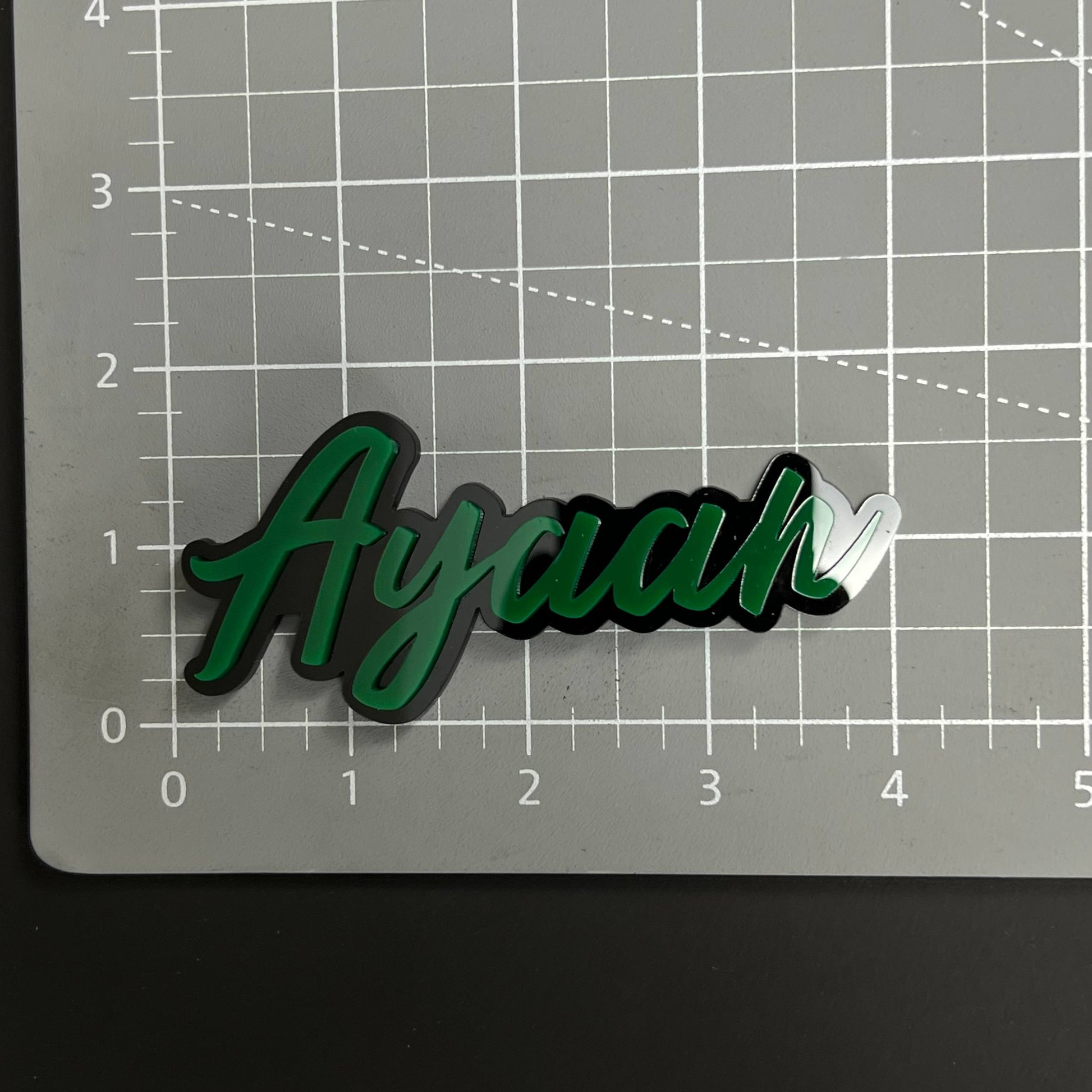 1PC Ayaan 3D Acrylic Badge - Car Truck Emblem Fender Tailgate Trunk Sticker