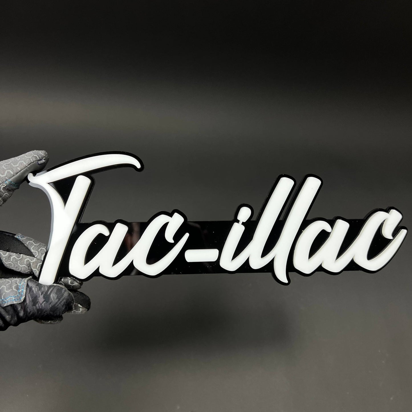 1PC Tac-illac 3D Acrylic Badge - Car Truck Emblem Fender Tailgate Trunk Sticker