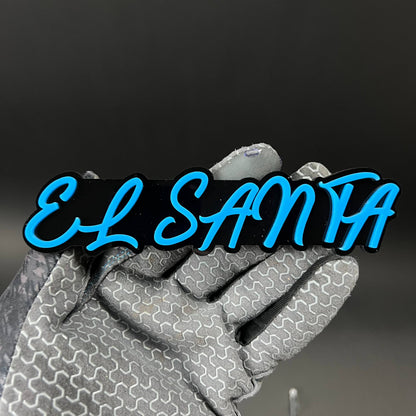 1PC EL SANTA 3D Acrylic Badge - Car Truck Emblem Fender Tailgate Trunk Sticker