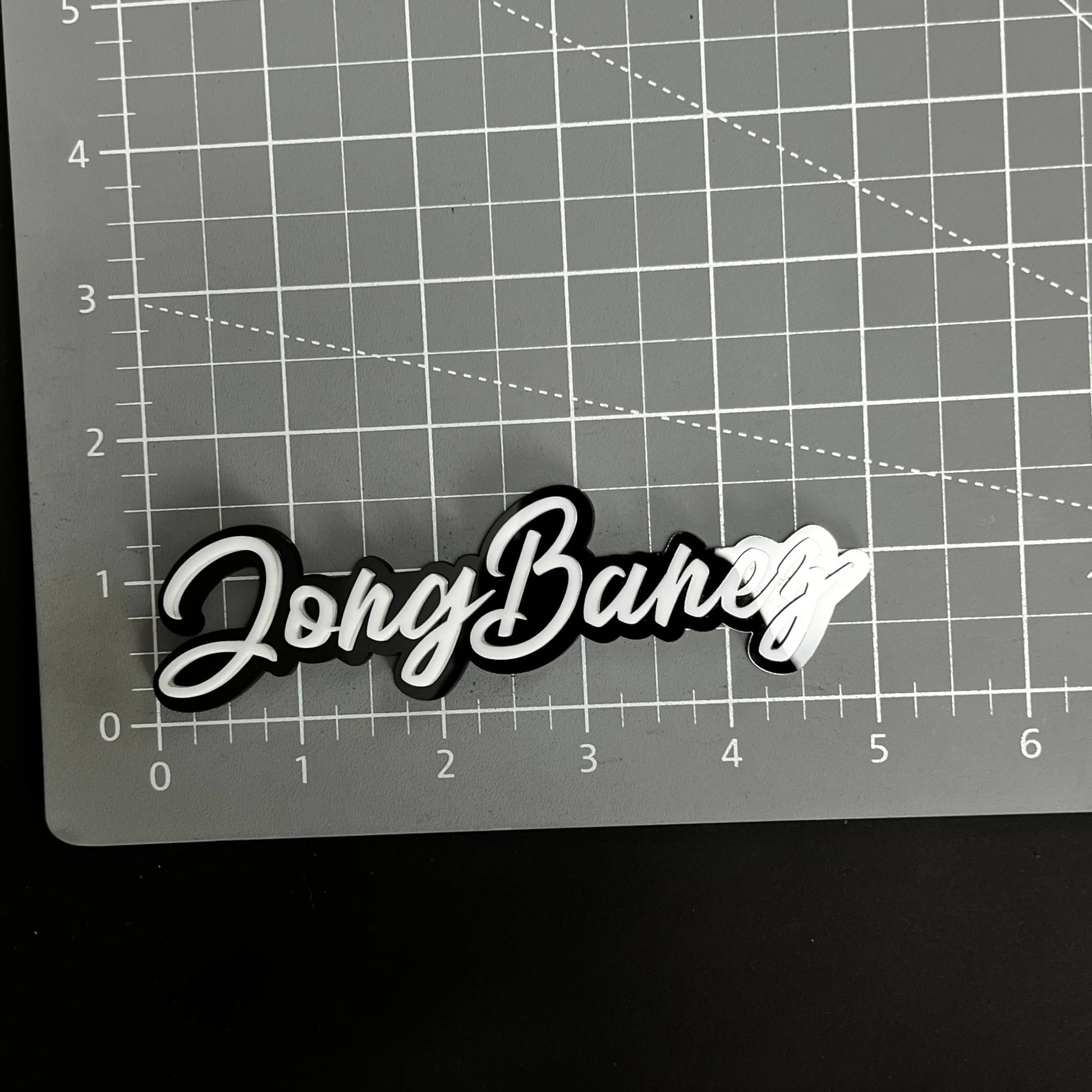 1PC JongBanez 3D Acrylic Badge - Car Truck Emblem Fender Tailgate Trunk Sticker