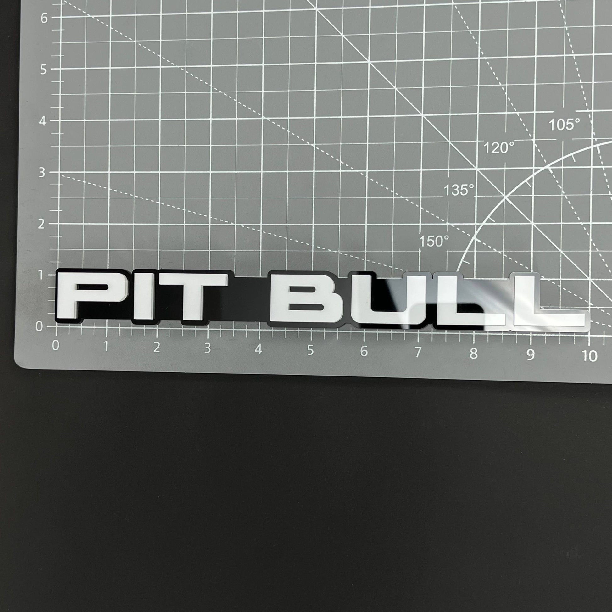 1PC PIT BULL 3D Acrylic Badge - Car Truck Emblem Fender Tailgate Trunk Sticker