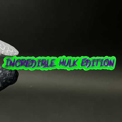 1PC INCREDIBLE HULK EDITION 3D Acrylic Badge - Car Truck Emblem Fender Sticker