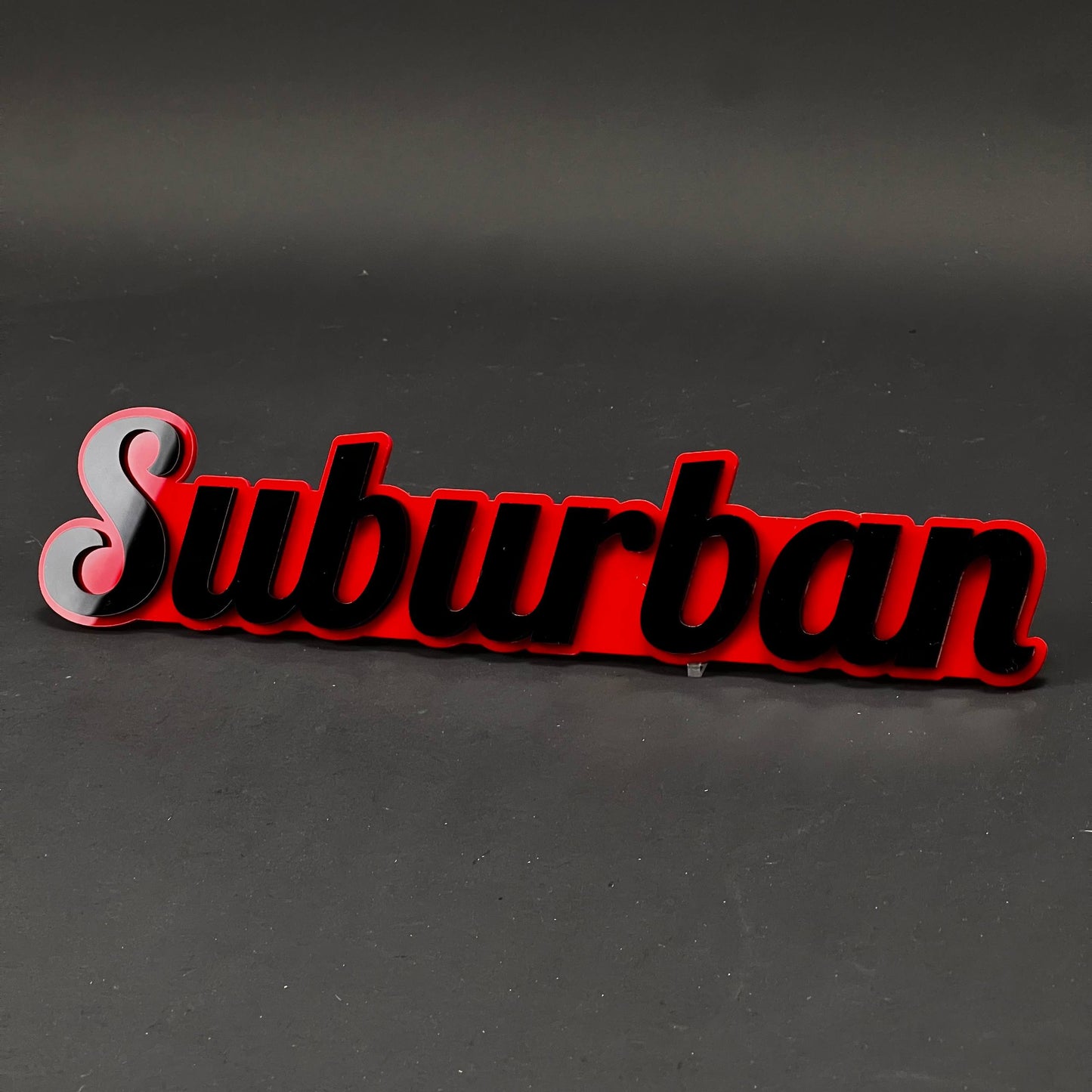 1PC Suburban 3D Acrylic Badge - Car Truck Emblem Fender Tailgate Trunk Sticker