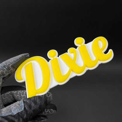 1PC Dixie 3D Acrylic Badge - Car Truck Emblem Fender Tailgate Trunk Sticker