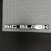 1PC BIG BLACK 3D Acrylic Badge - Car Truck Emblem Fender Tailgate Trunk Sticker