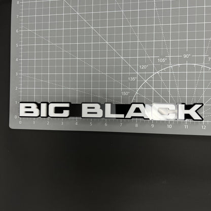 1PC BIG BLACK 3D Acrylic Badge - Car Truck Emblem Fender Tailgate Trunk Sticker