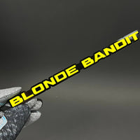 1PC BLONDE BANDIT 3D Acrylic Badge - Car Truck Emblem Fender Sticker