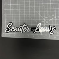 1PC Scooter Laws 3D Acrylic Badge - Car Truck Emblem Fender Sticker