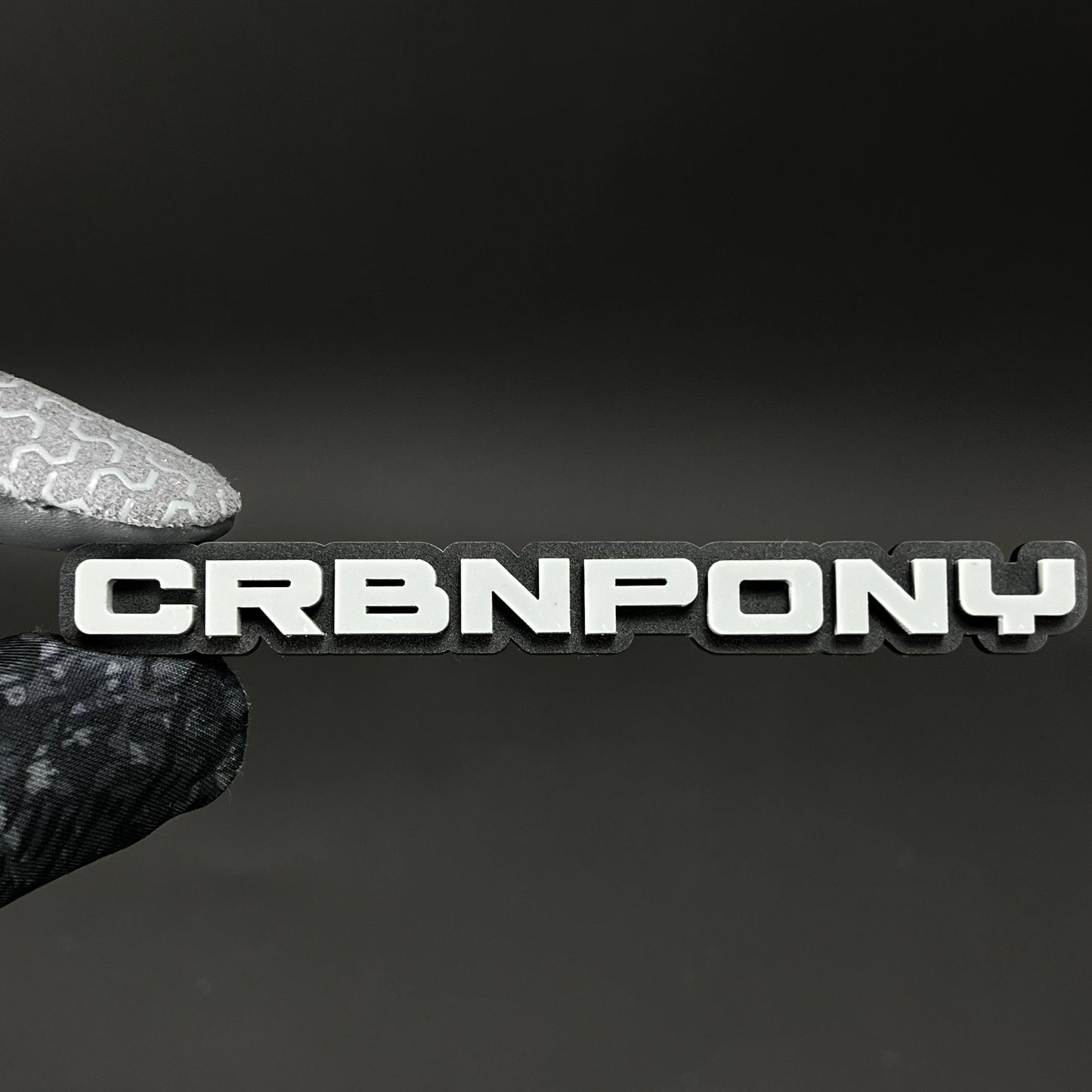 1PC CRBNPONY 3D Acrylic Badge - Car Truck Emblem Fender Tailgate Trunk Sticker