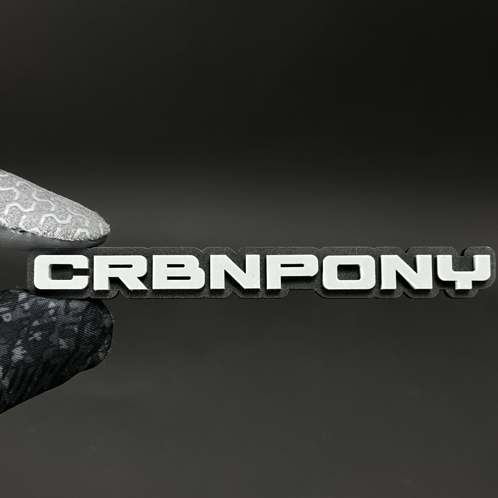 1PC CRBNPONY 3D Acrylic Badge - Car Truck Emblem Fender Tailgate Trunk Sticker