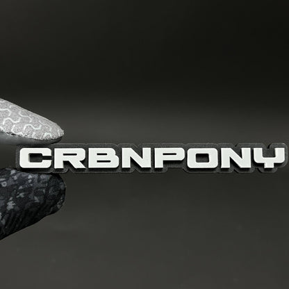 1PC CRBNPONY 3D Acrylic Badge - Car Truck Emblem Fender Tailgate Trunk Sticker