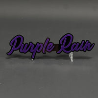 1PC Purple Rain 3D Acrylic Badge - Car Truck Emblem Fender Sticker